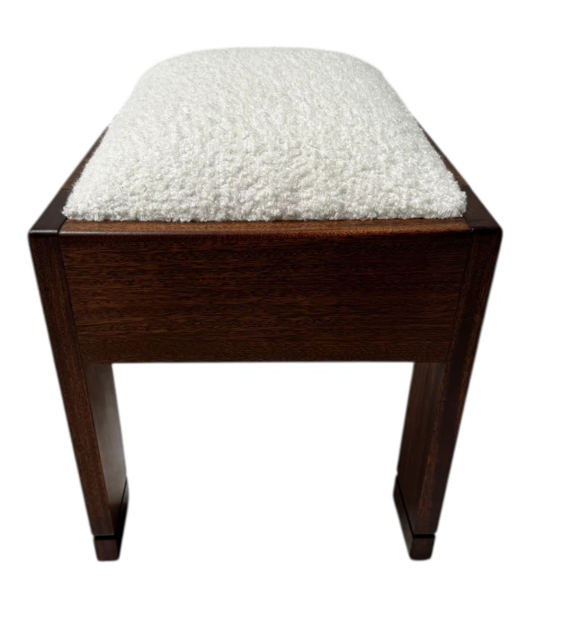 Art Deco Modernist Stool by J.A. Muntendam for L.O.V. Oosterbeek, 1920s